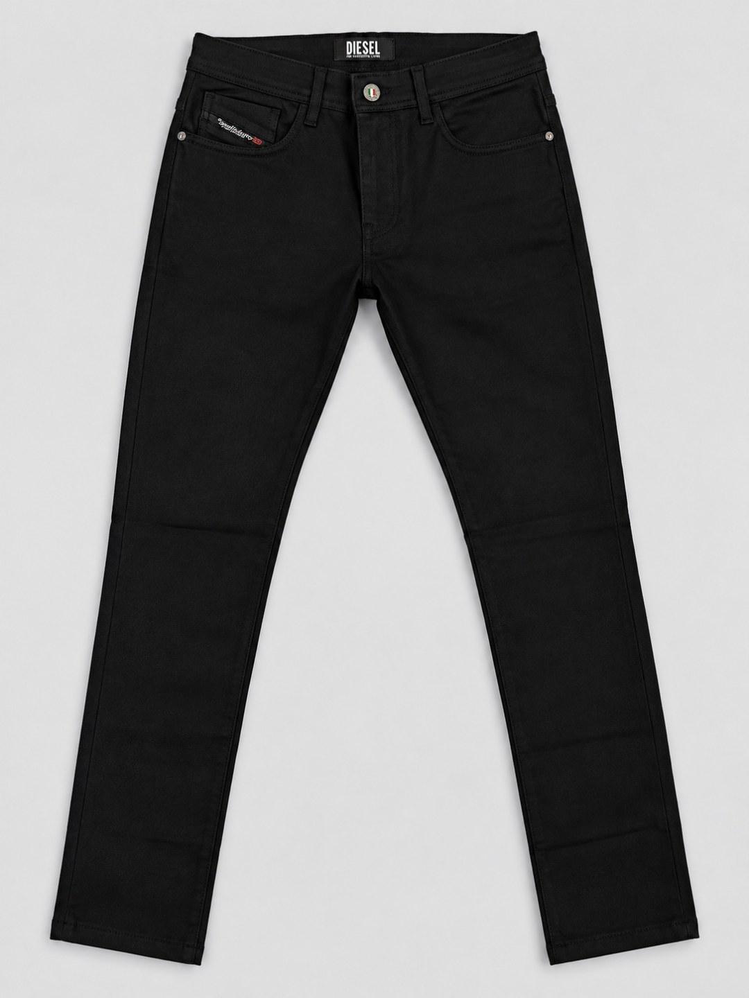 Calça de Sarja Diesel Slim- Preta