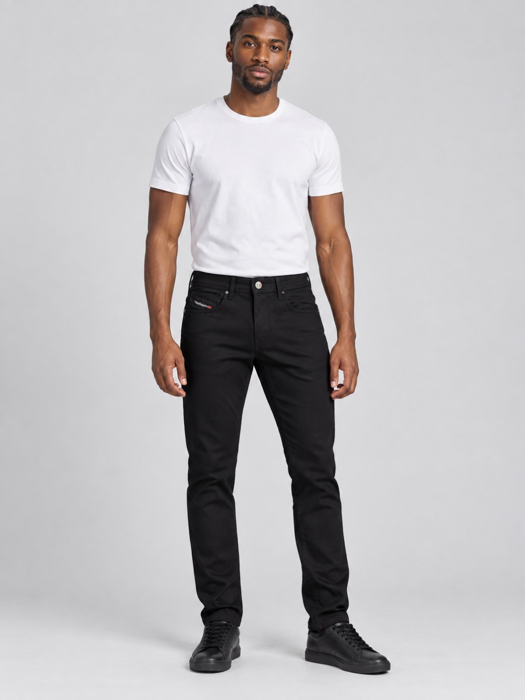 Calça de Sarja Diesel Slim- Preta — foto 2