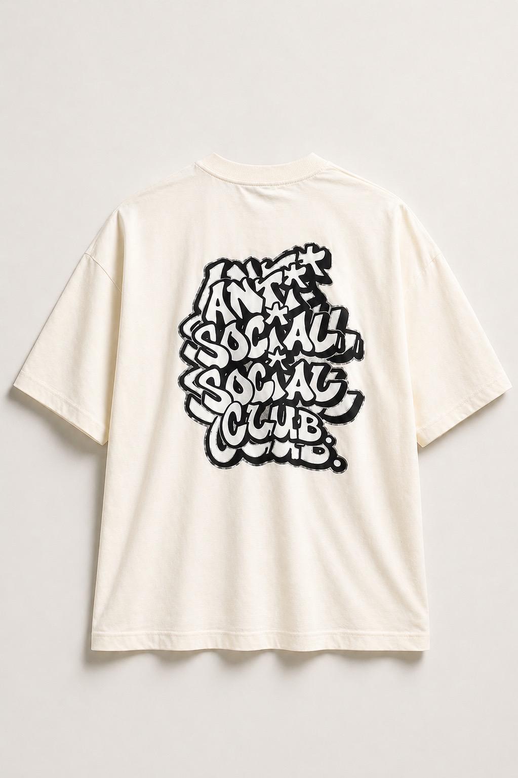 Camisa oversized anti social clb off 