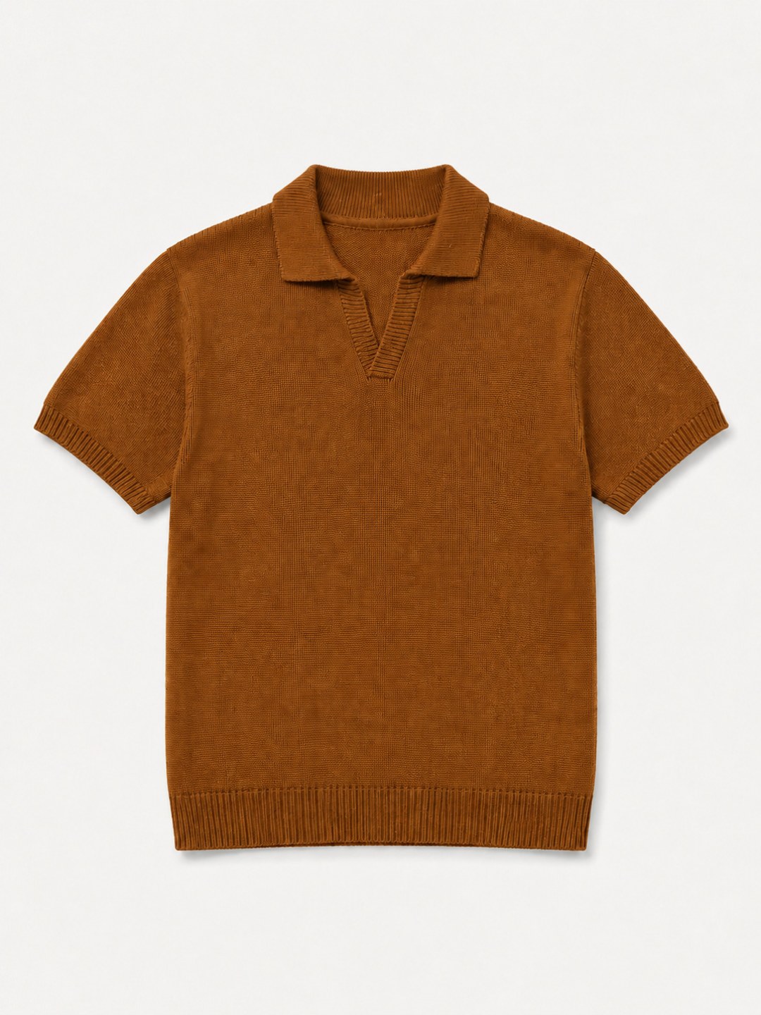Camisa Tricô Polo Zara - Marrom 