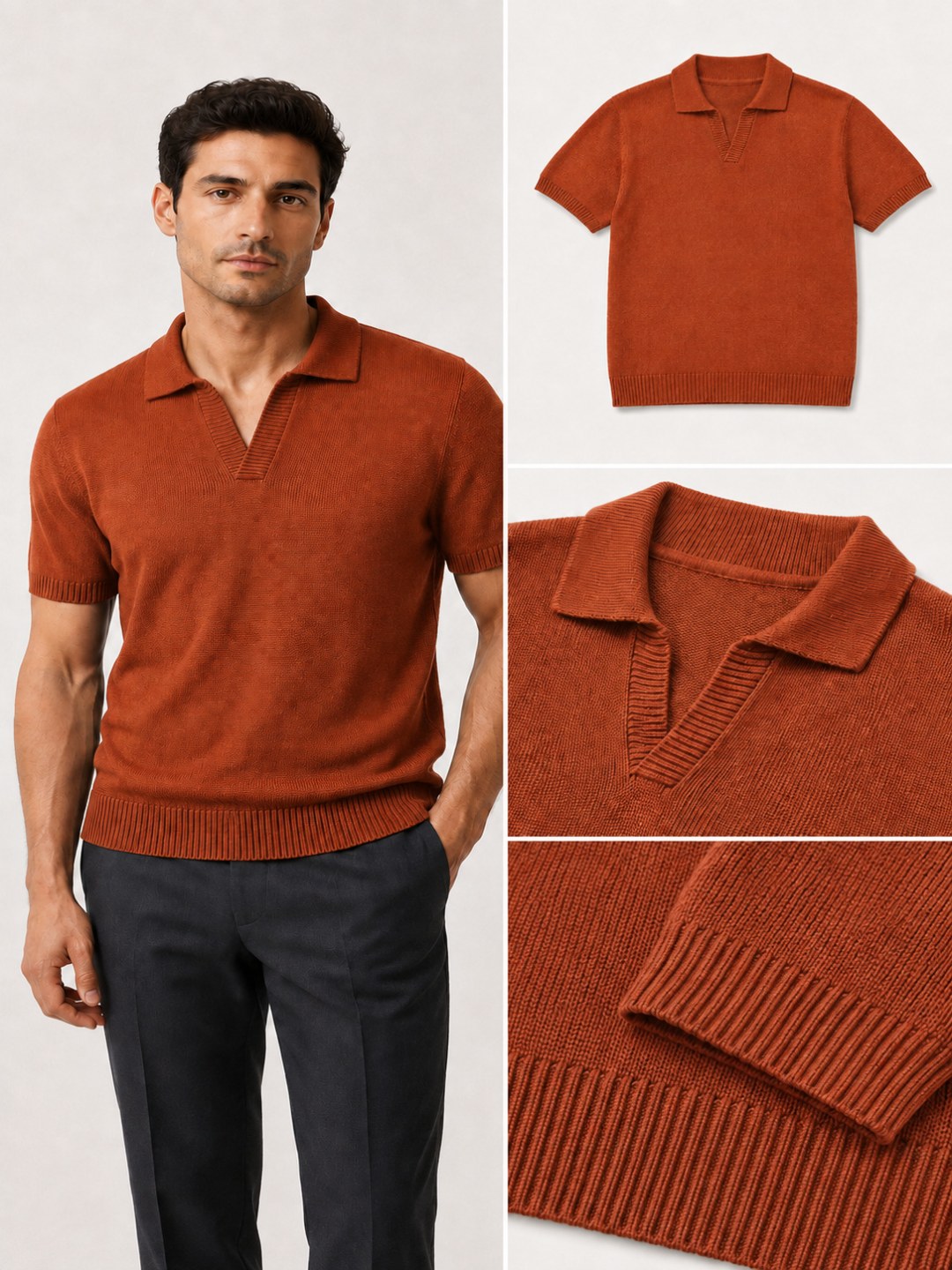 Camisa Tricô Polo Zara - Marte  — foto 3