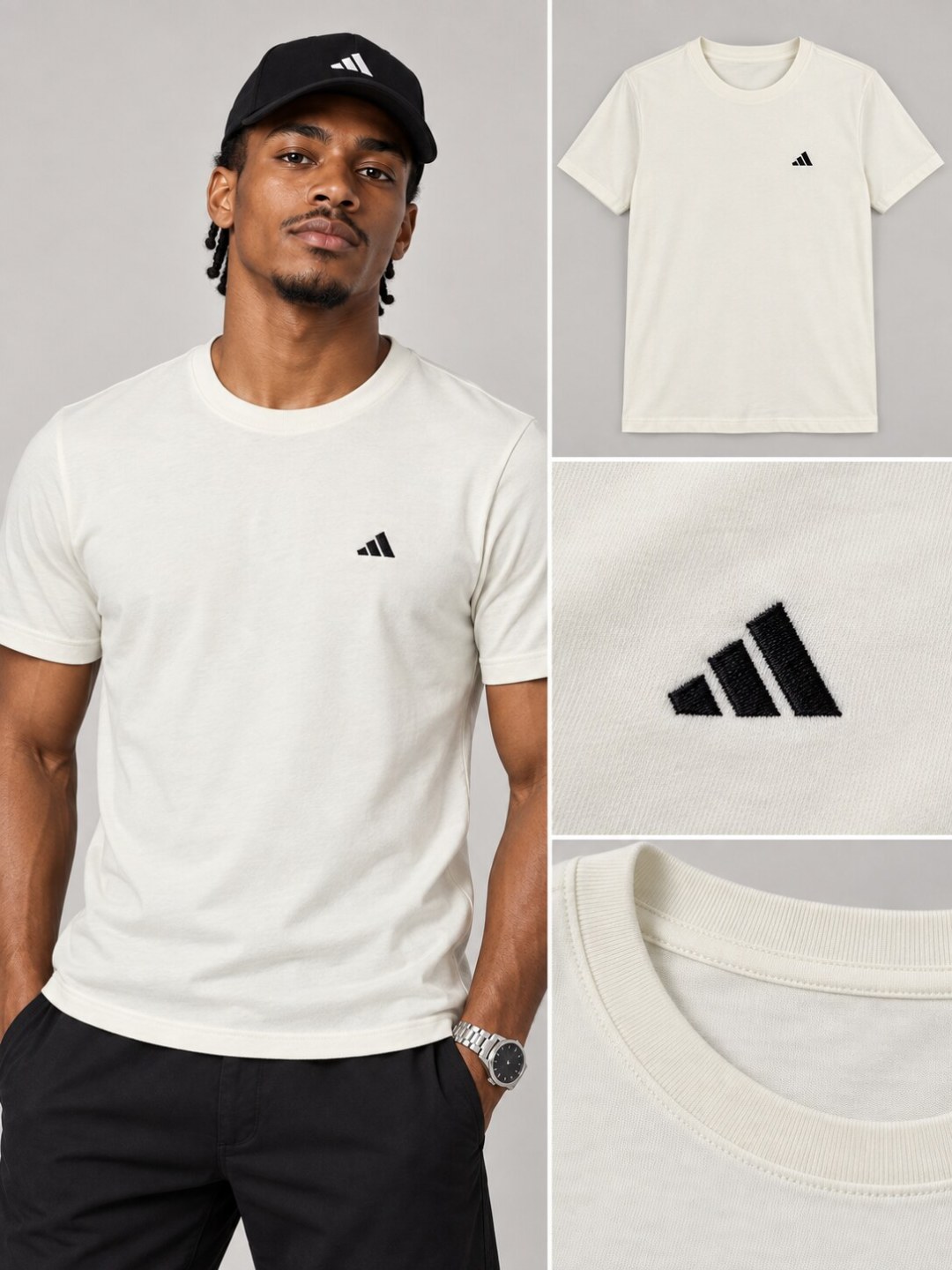 Camiseta Adidas Essential- Off — foto 3