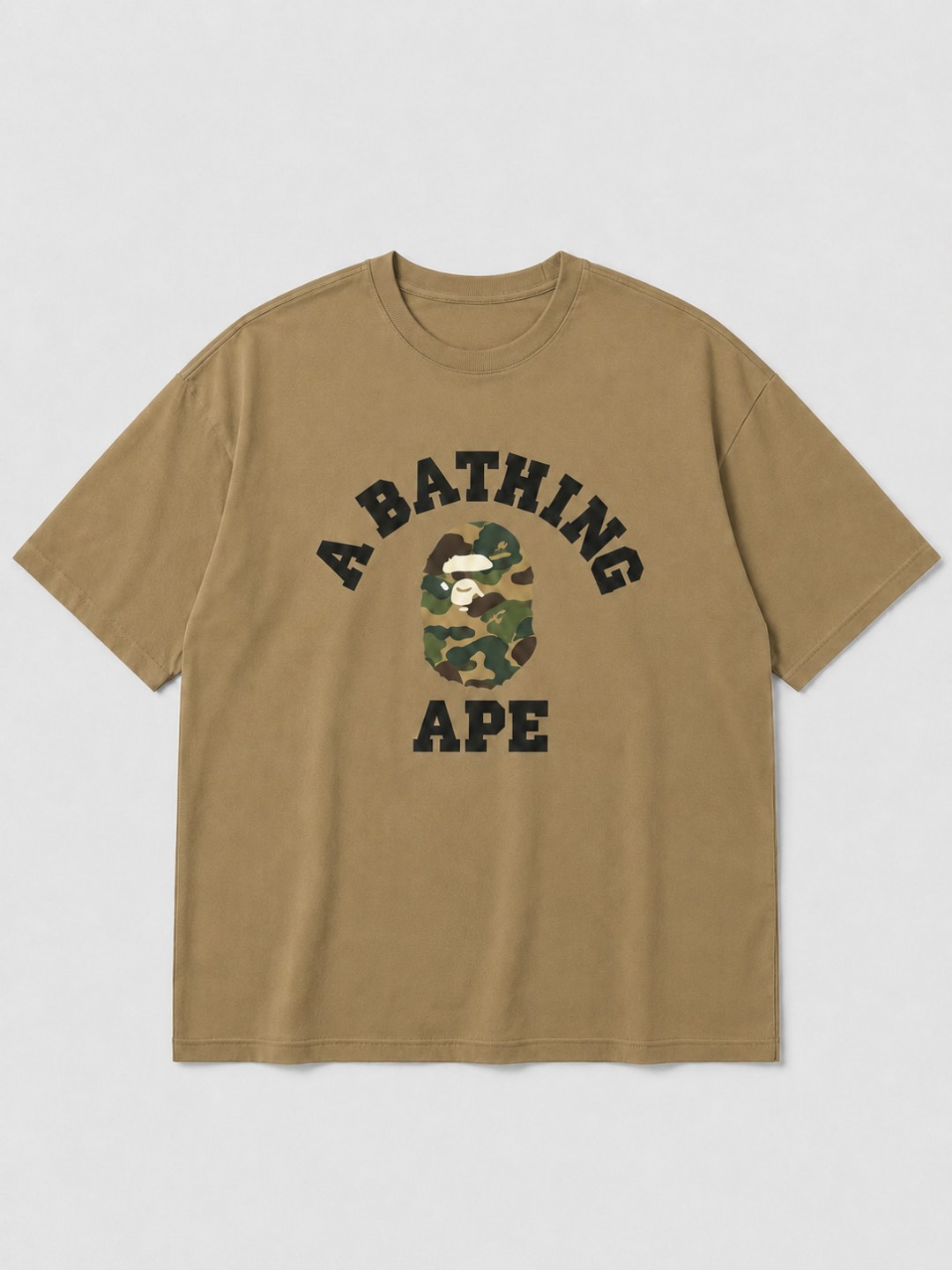 Camiseta Bape- Caqui Claro