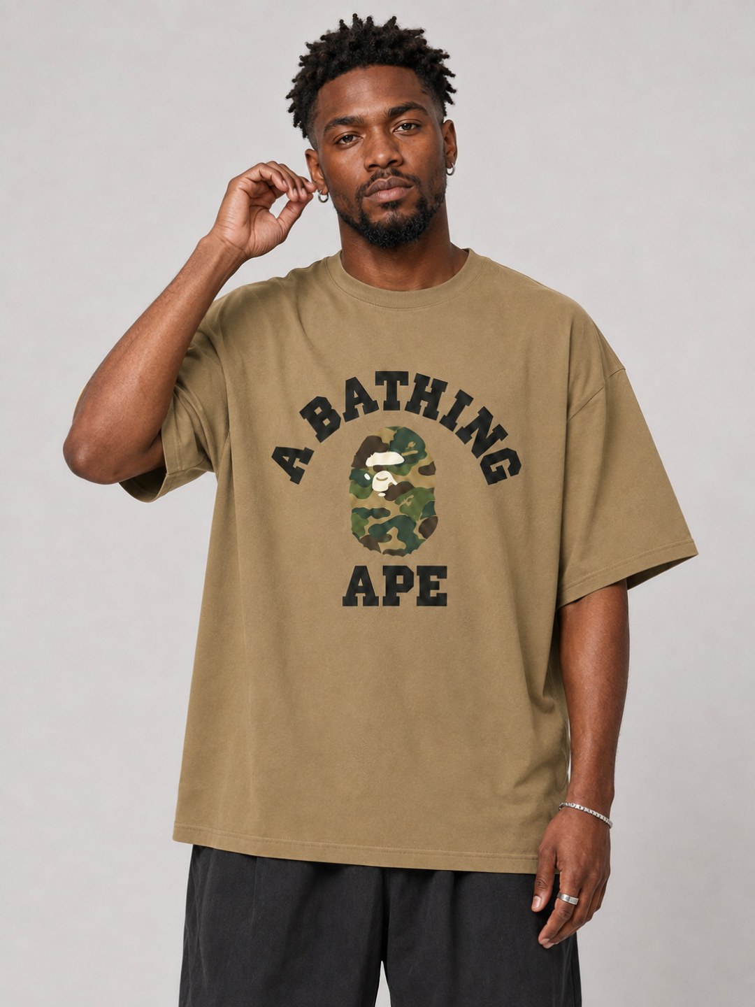Camiseta Bape- Caqui Claro — foto 2