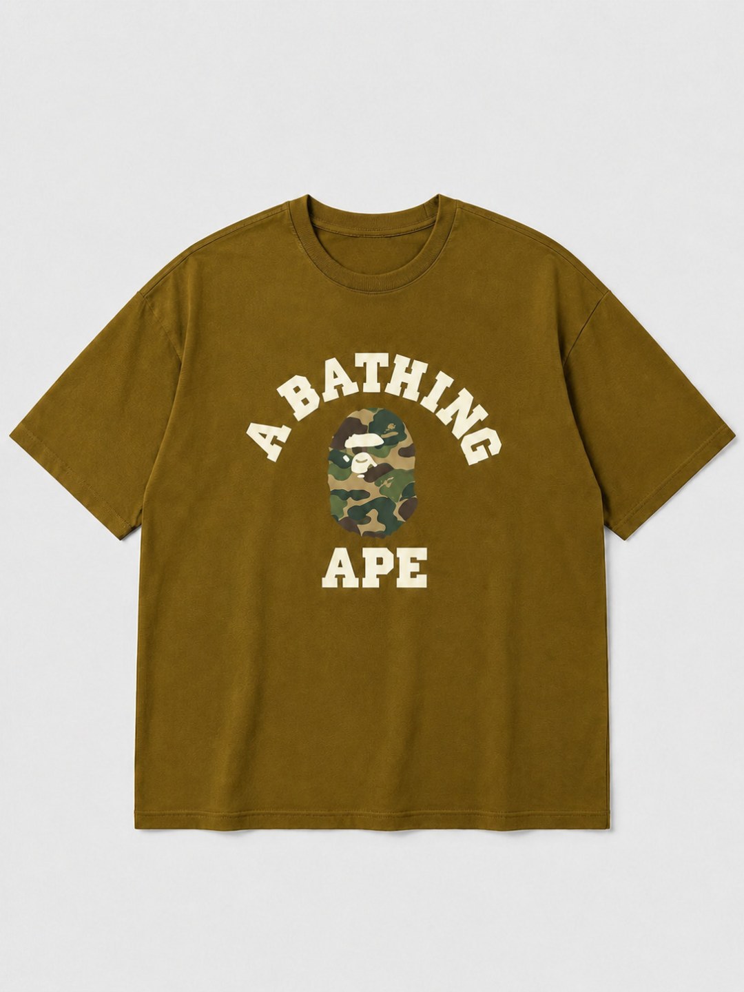 Camiseta Bape- Caqui escuro 