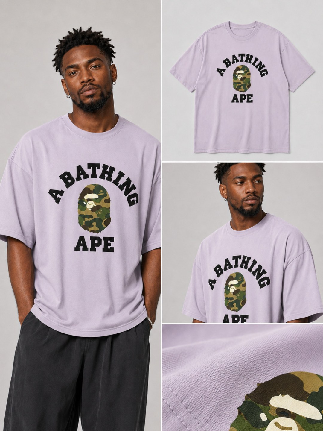 Camiseta Bape- Lilás  — foto 3