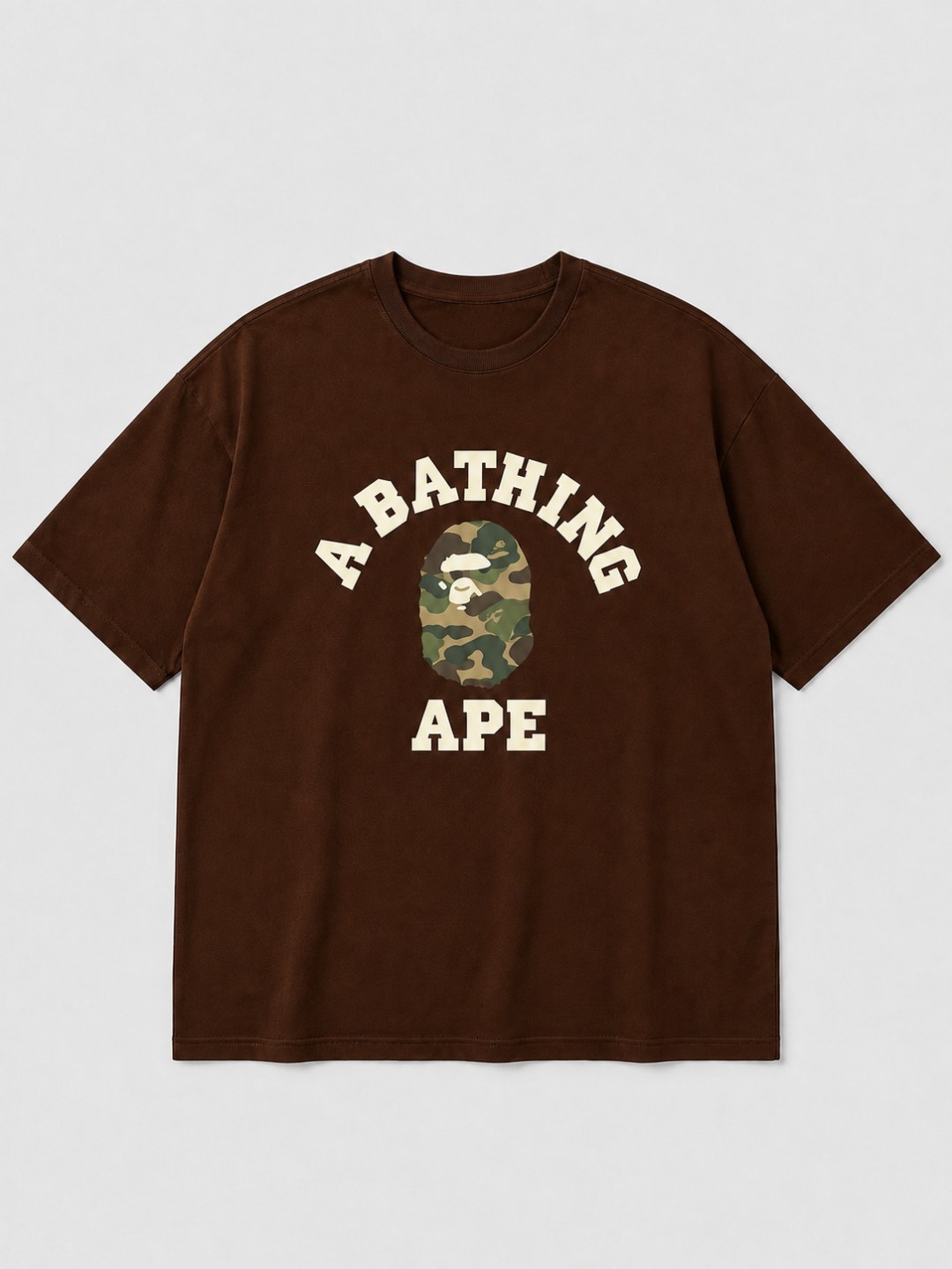 Camiseta Bape- Marrom