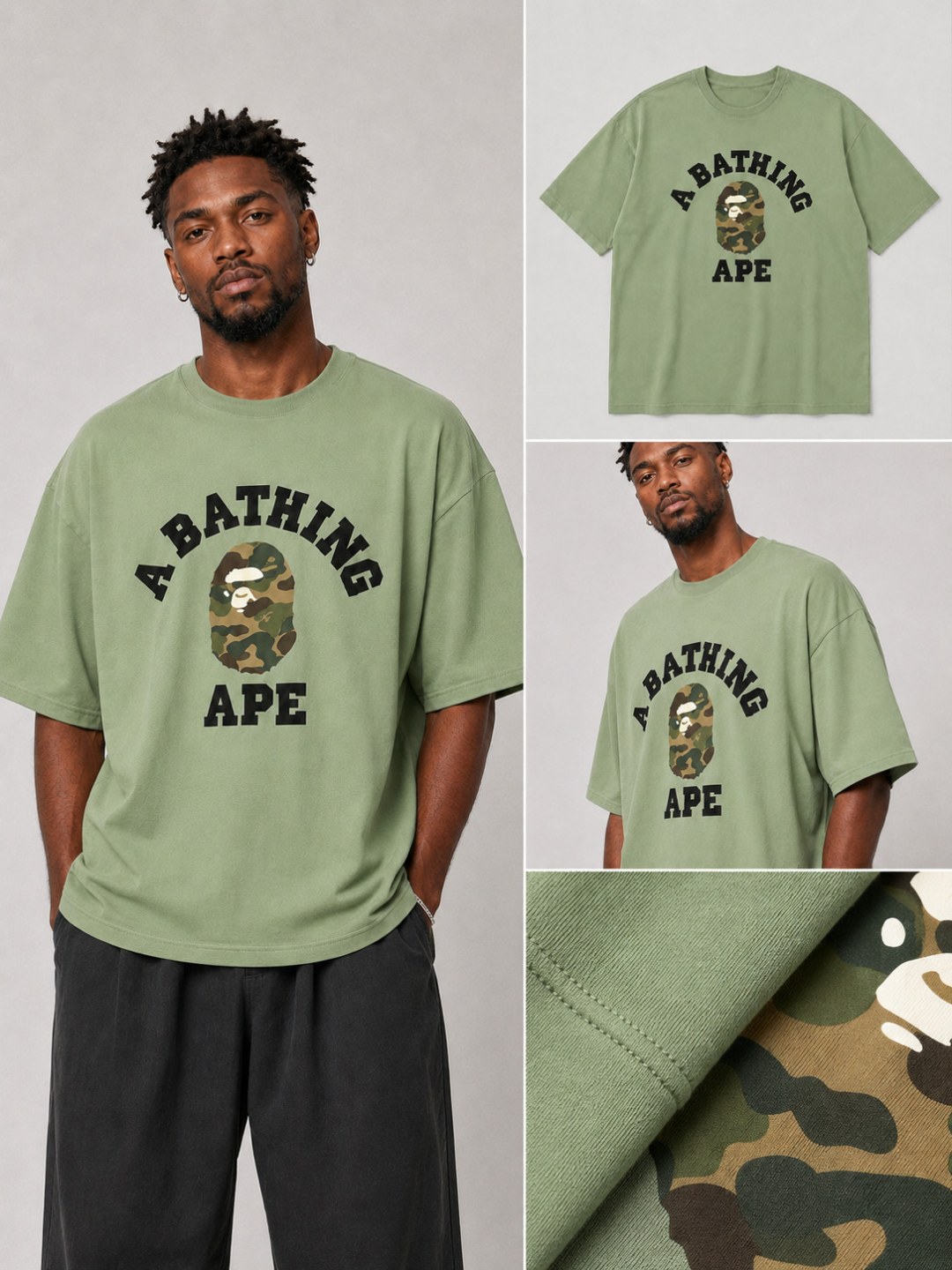 Camiseta Bape- Verde — foto 3