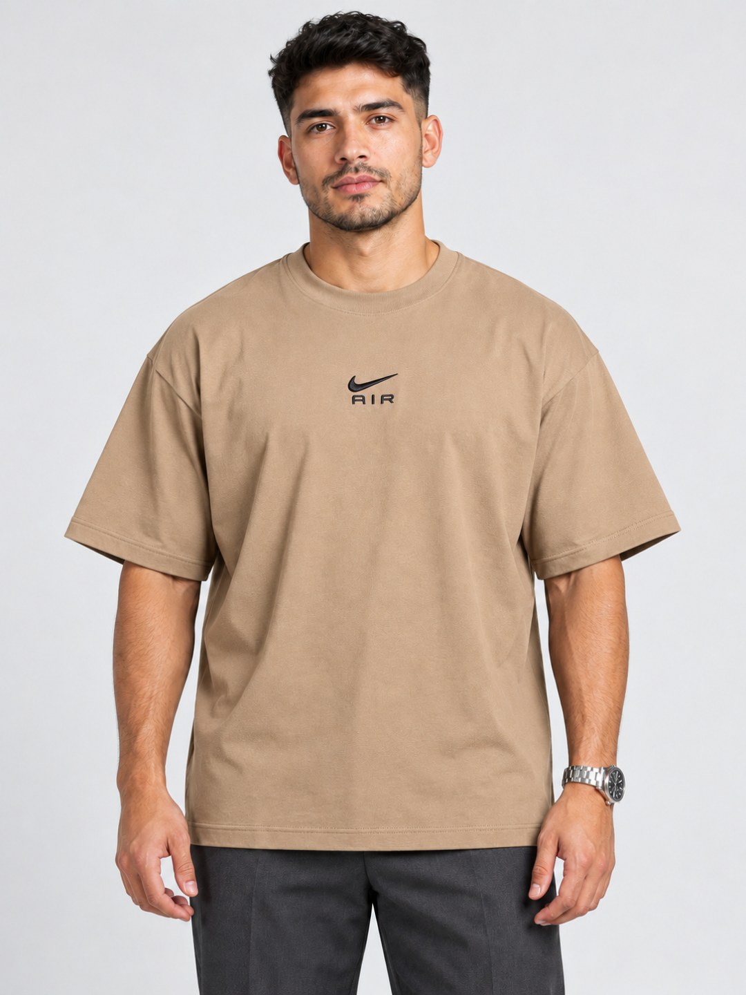 Camiseta Básica Oversized Nike Air Bordada