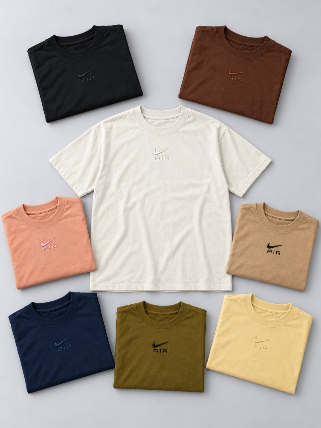 Camiseta Básica Oversized Nike Air Bordada — foto 8