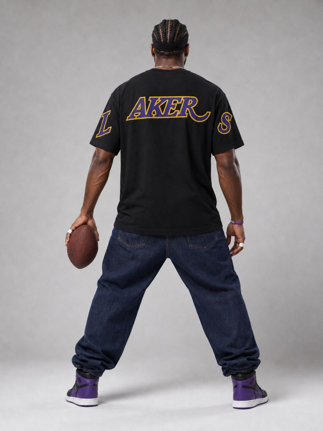 Camiseta Lakers Court Legacy - Preta — foto 2