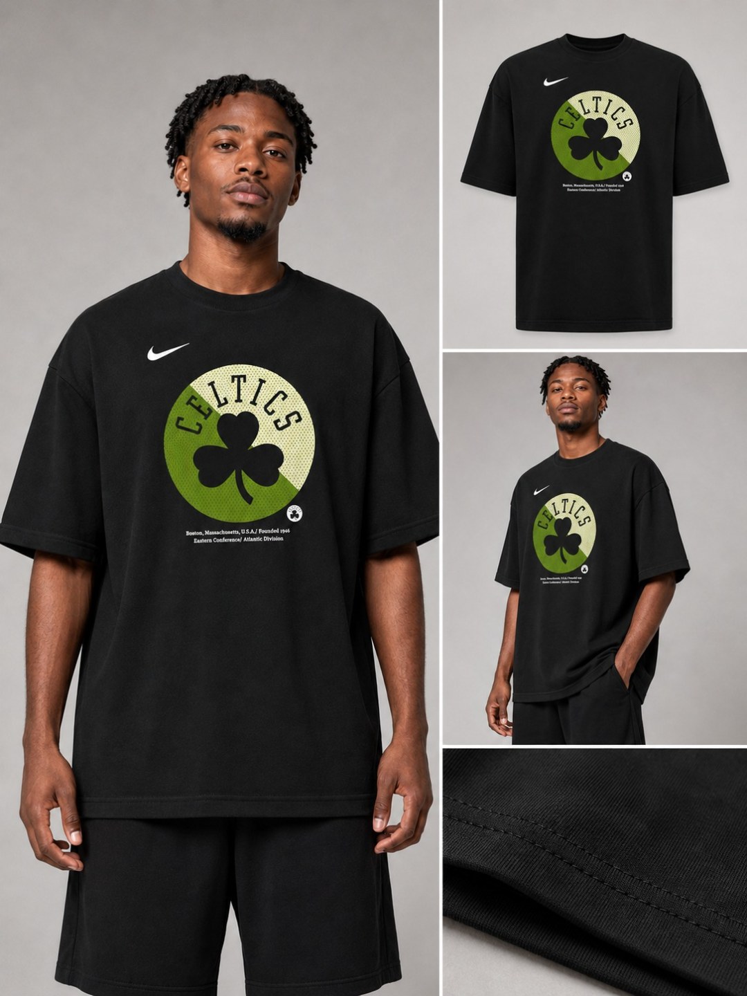 Camiseta Nike Celtics Court - Preta — foto 3