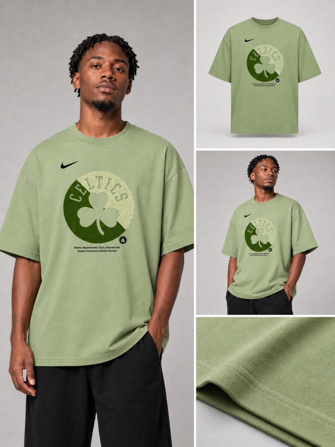 Camiseta Nike Celtics Court - Verde — foto 3