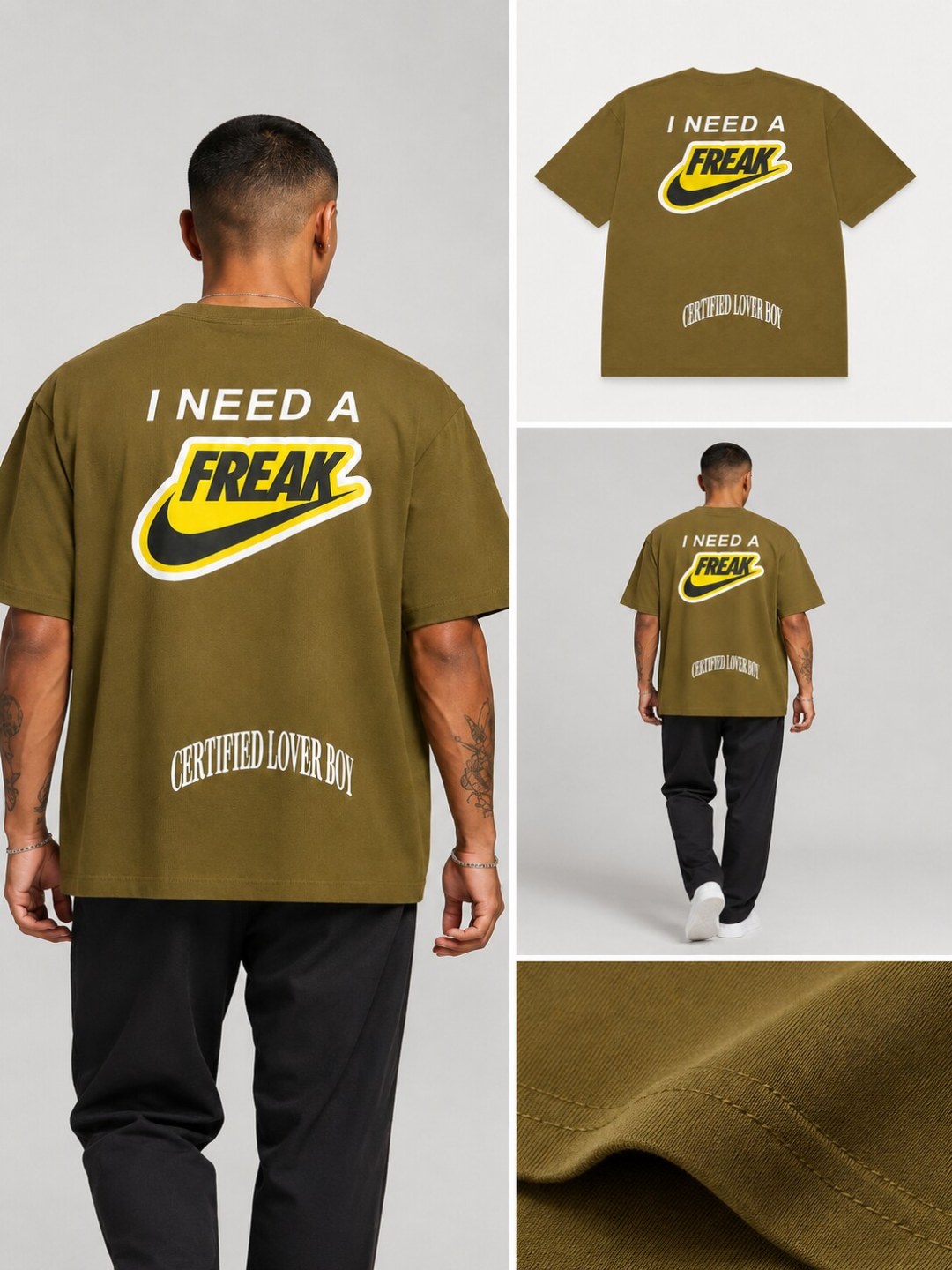 Camiseta Nike FREAK- Caqui Escuro  — foto 5