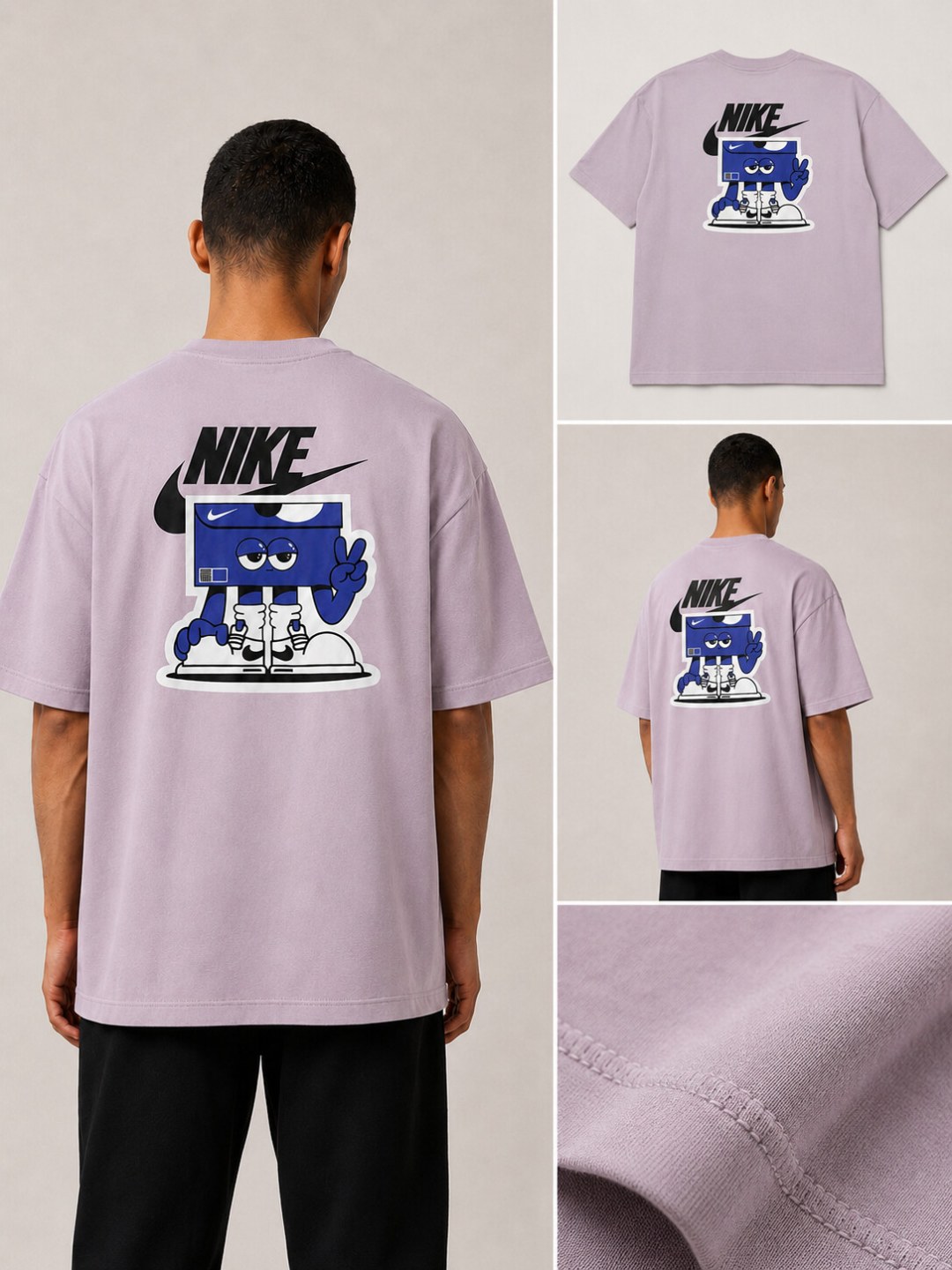 Camiseta Nike Oversized Street Box- Lilás  — foto 5
