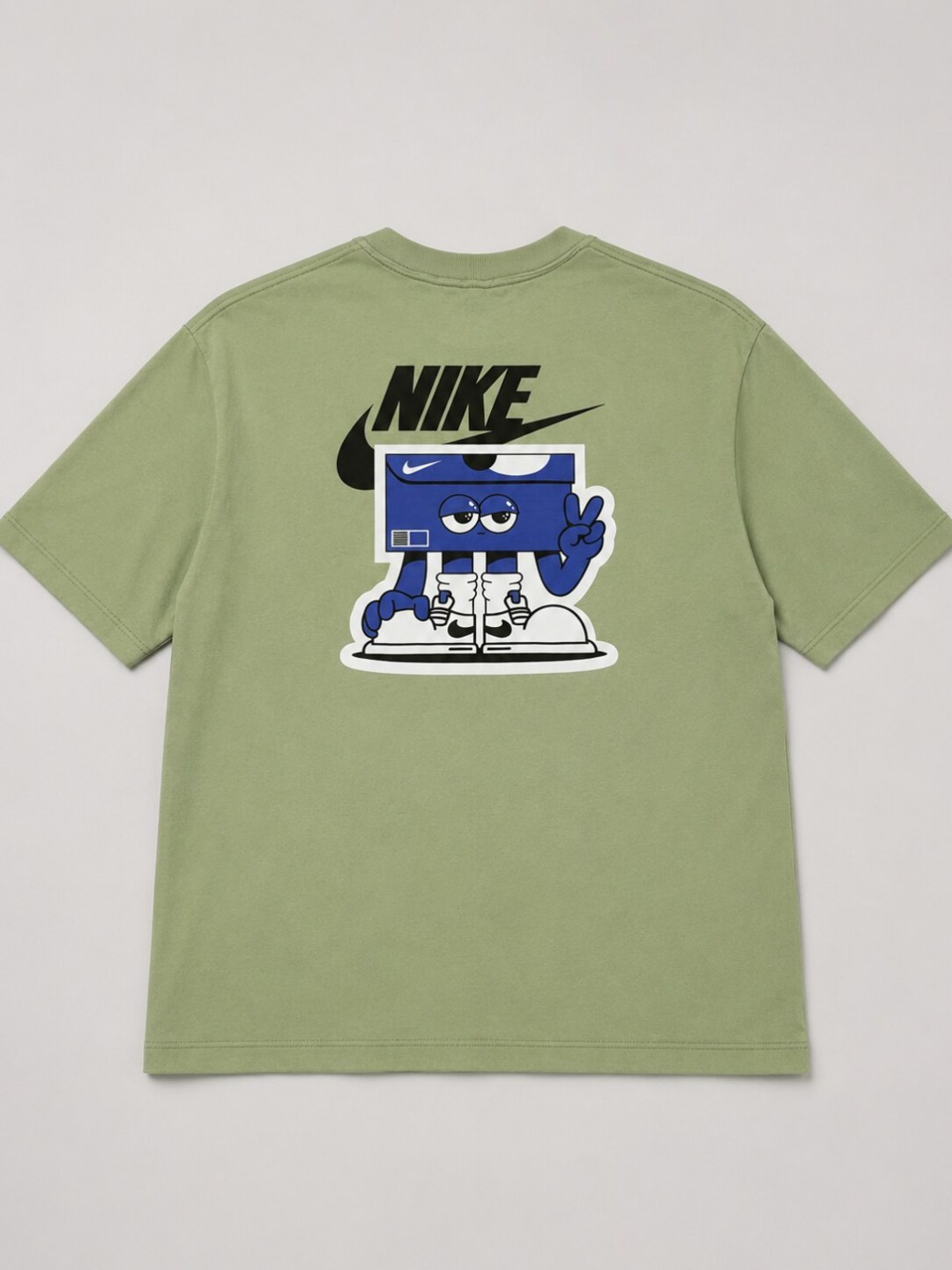 Camiseta Nike Oversized Street Box- Verde