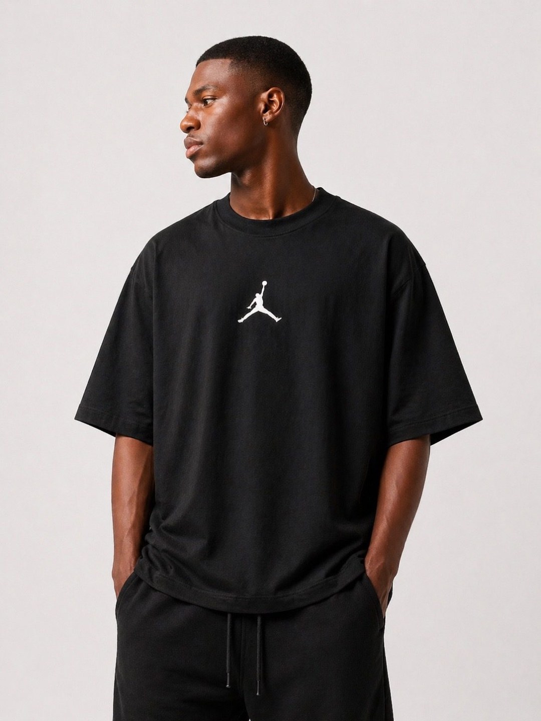 Camiseta oversized Air Jordan preta  — foto 4