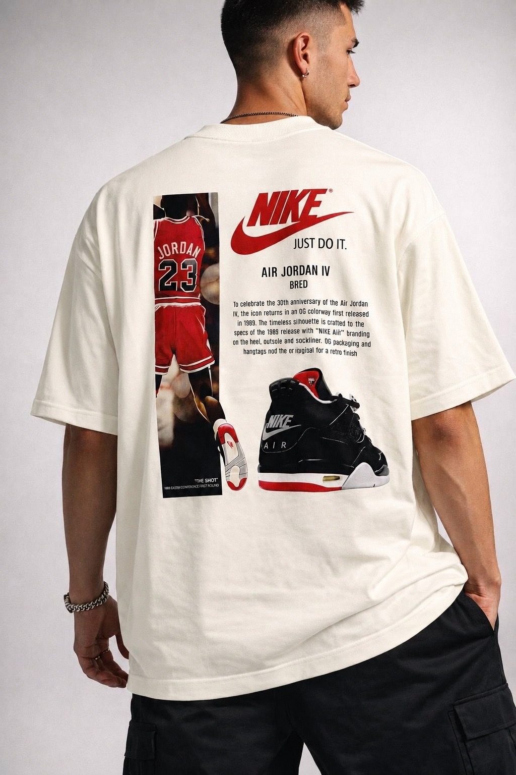 Camiseta oversized Jordan off white  — foto 2