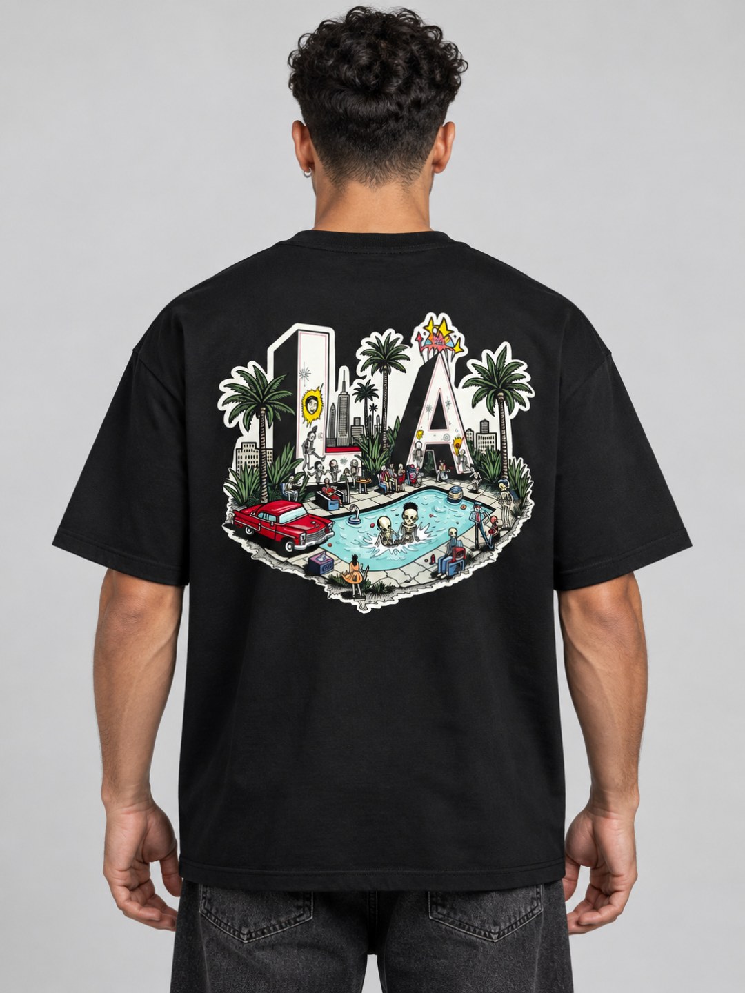 Camiseta Oversized LA Pool Party — foto 2