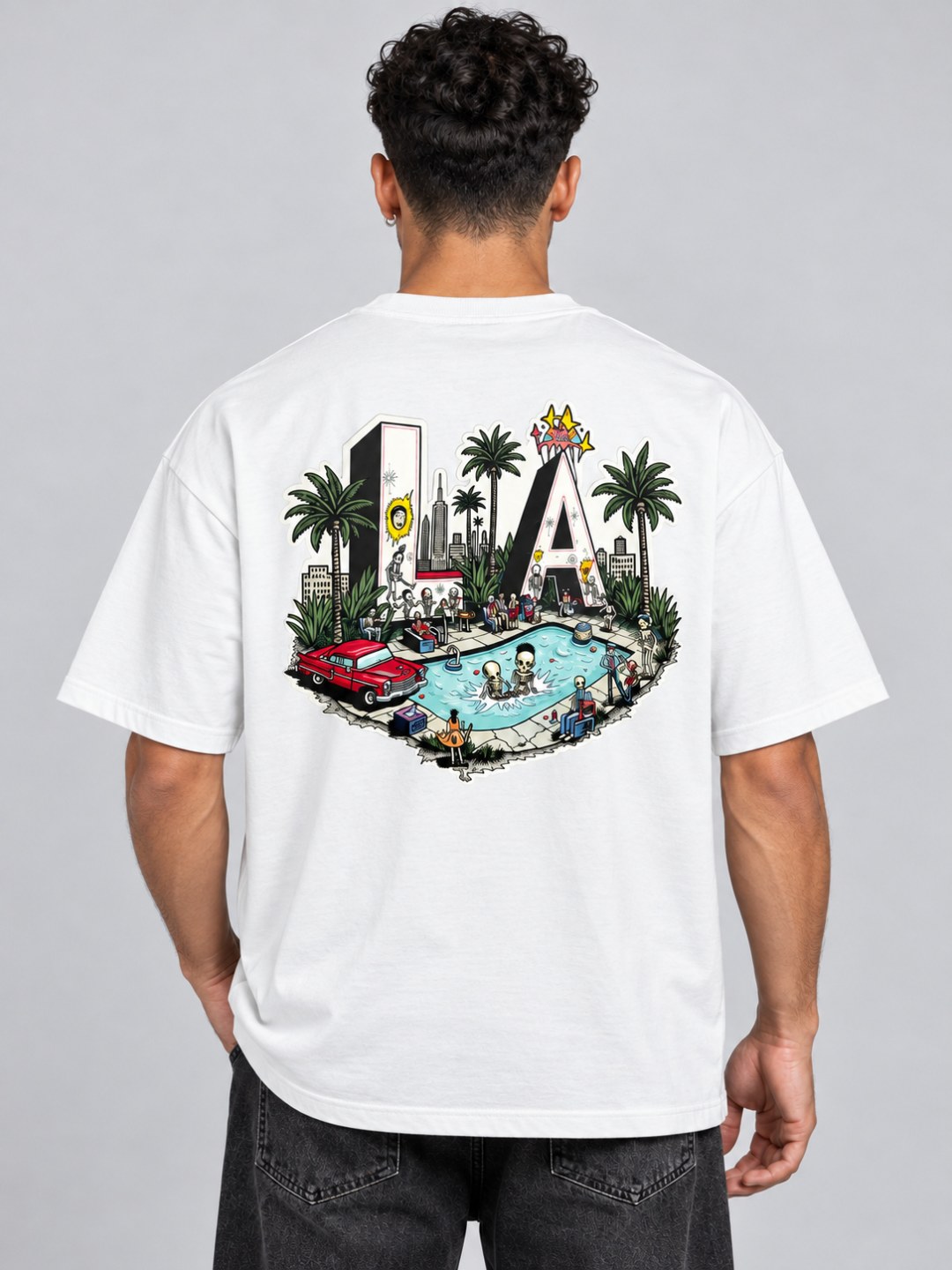Camiseta Oversized LA Pool Party — foto 3