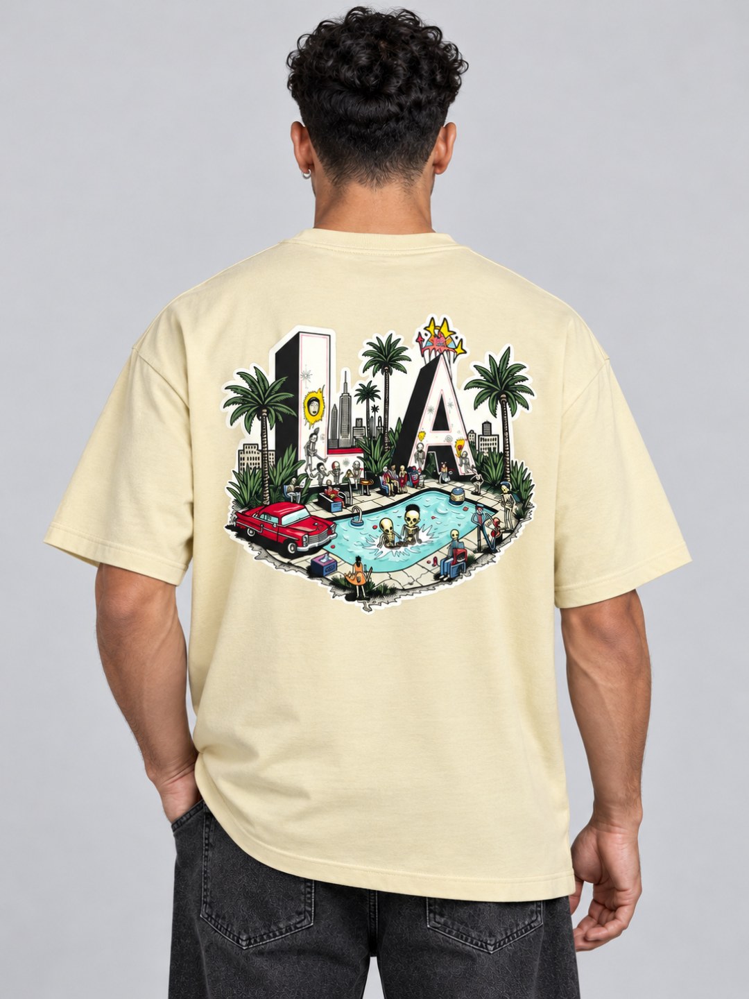 Camiseta Oversized LA Pool Party — foto 5
