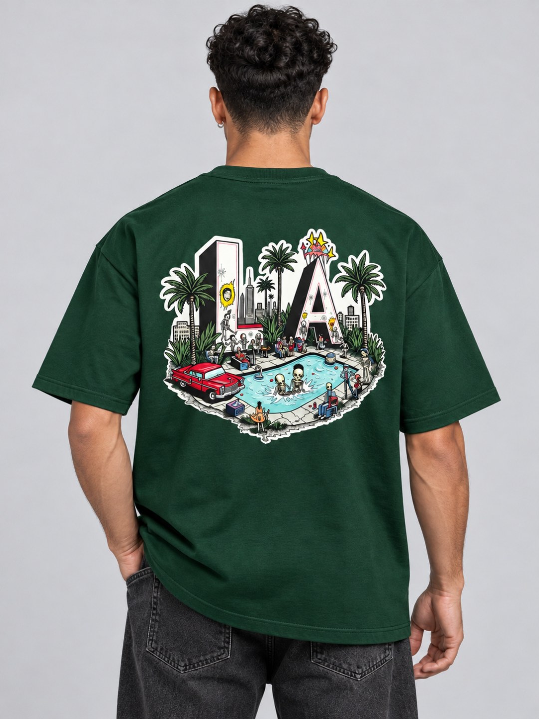 Camiseta Oversized LA Pool Party — foto 7