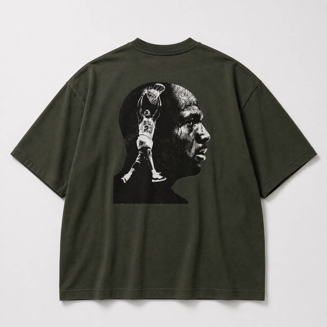 Camiseta oversized MJ verde 