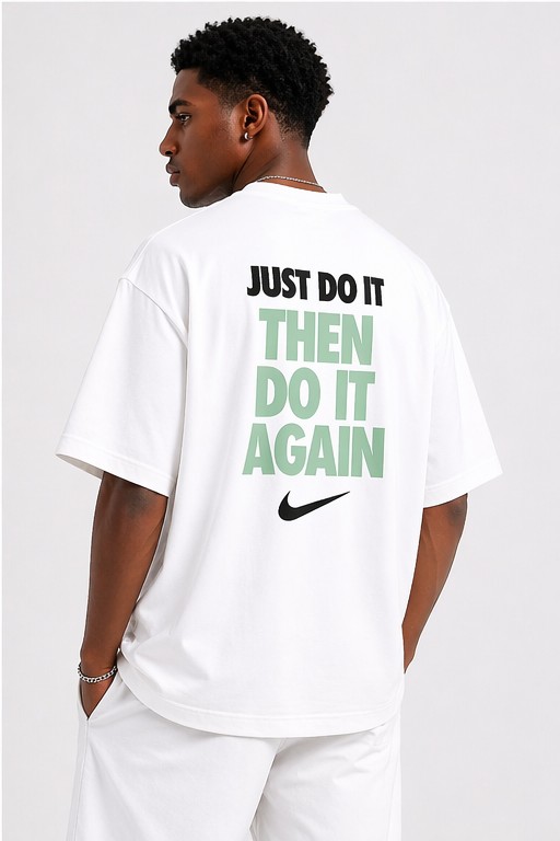 Camiseta oversized Nike just do it branca  — foto 2