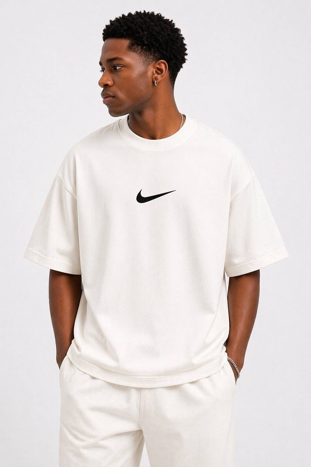 Camiseta oversized Nike just do it off white  — foto 4
