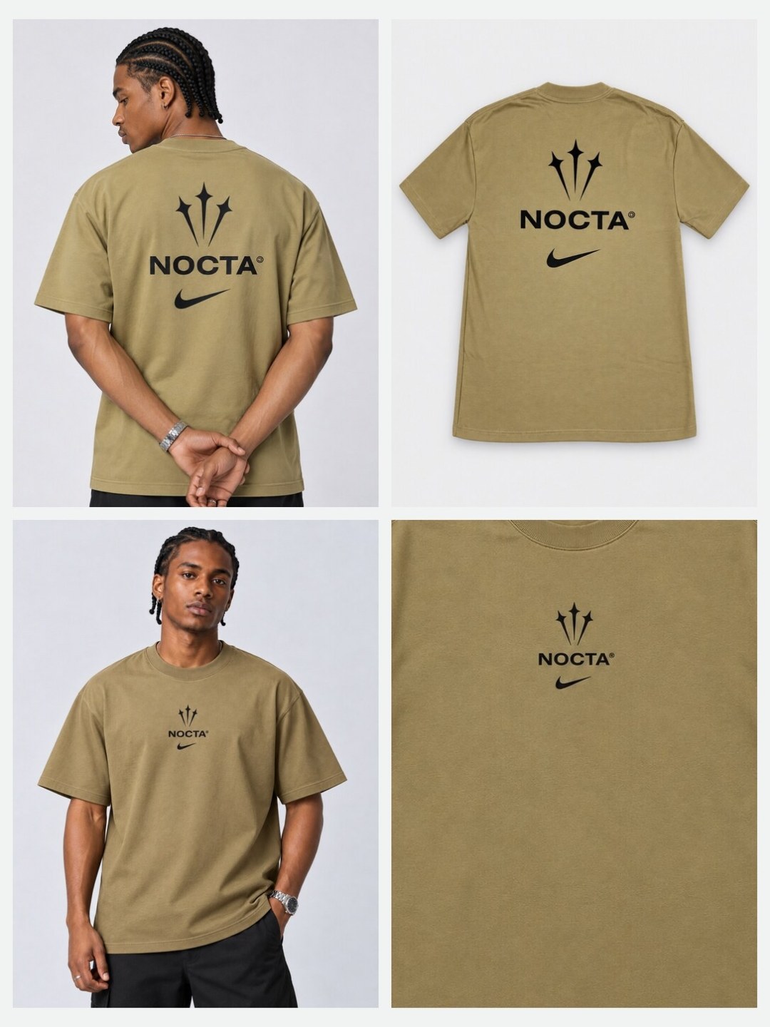 Camiseta Oversized Nike NOCTA- Bege — foto 5