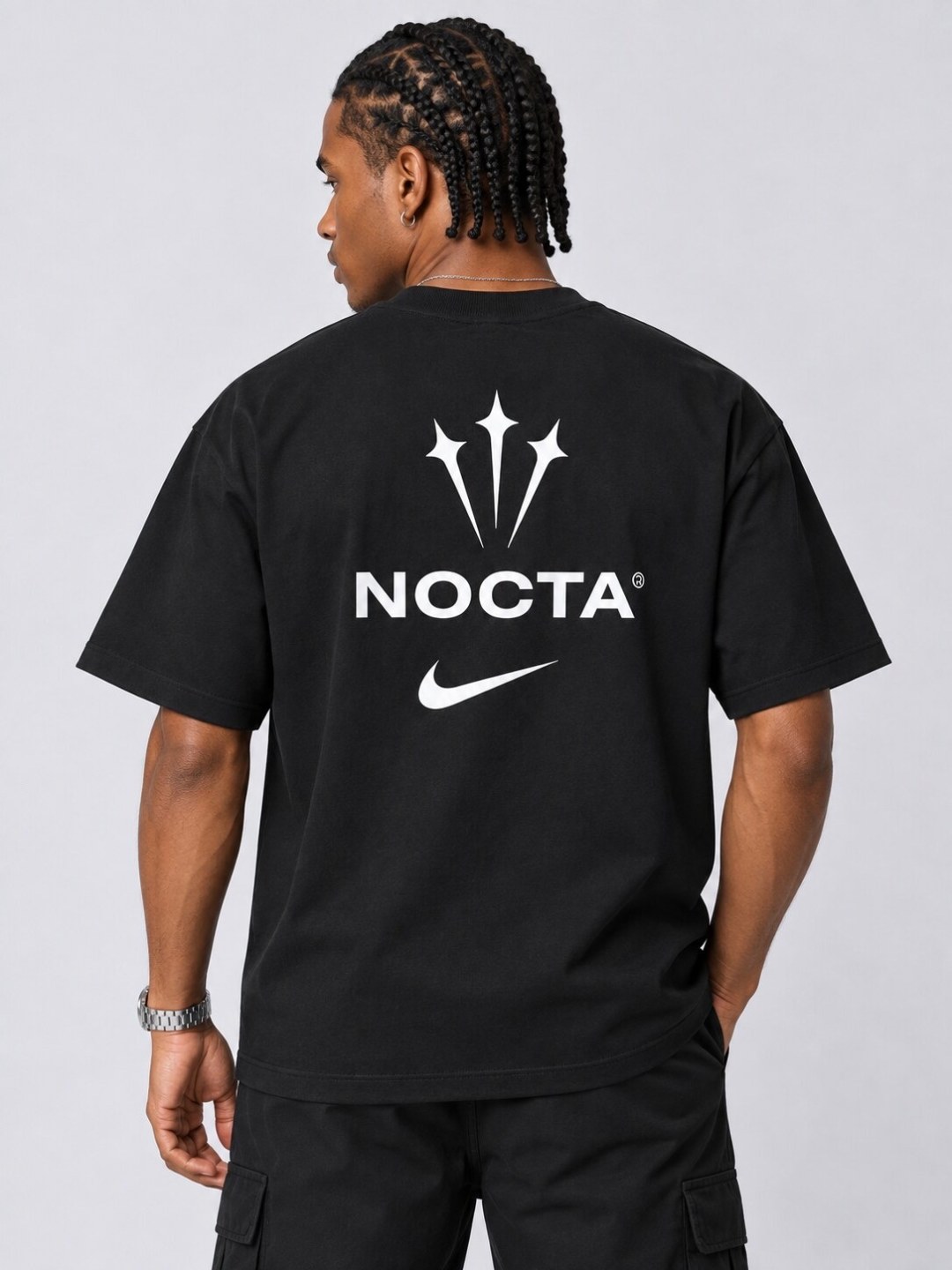 Camiseta Oversized Nike NOCTA- Preto — foto 2