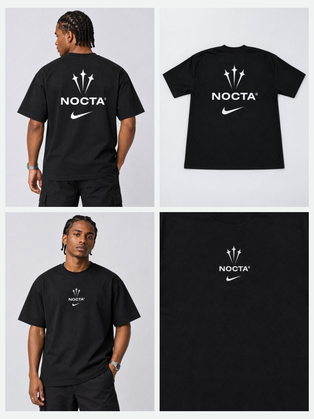 Camiseta Oversized Nike NOCTA- Preto — foto 5