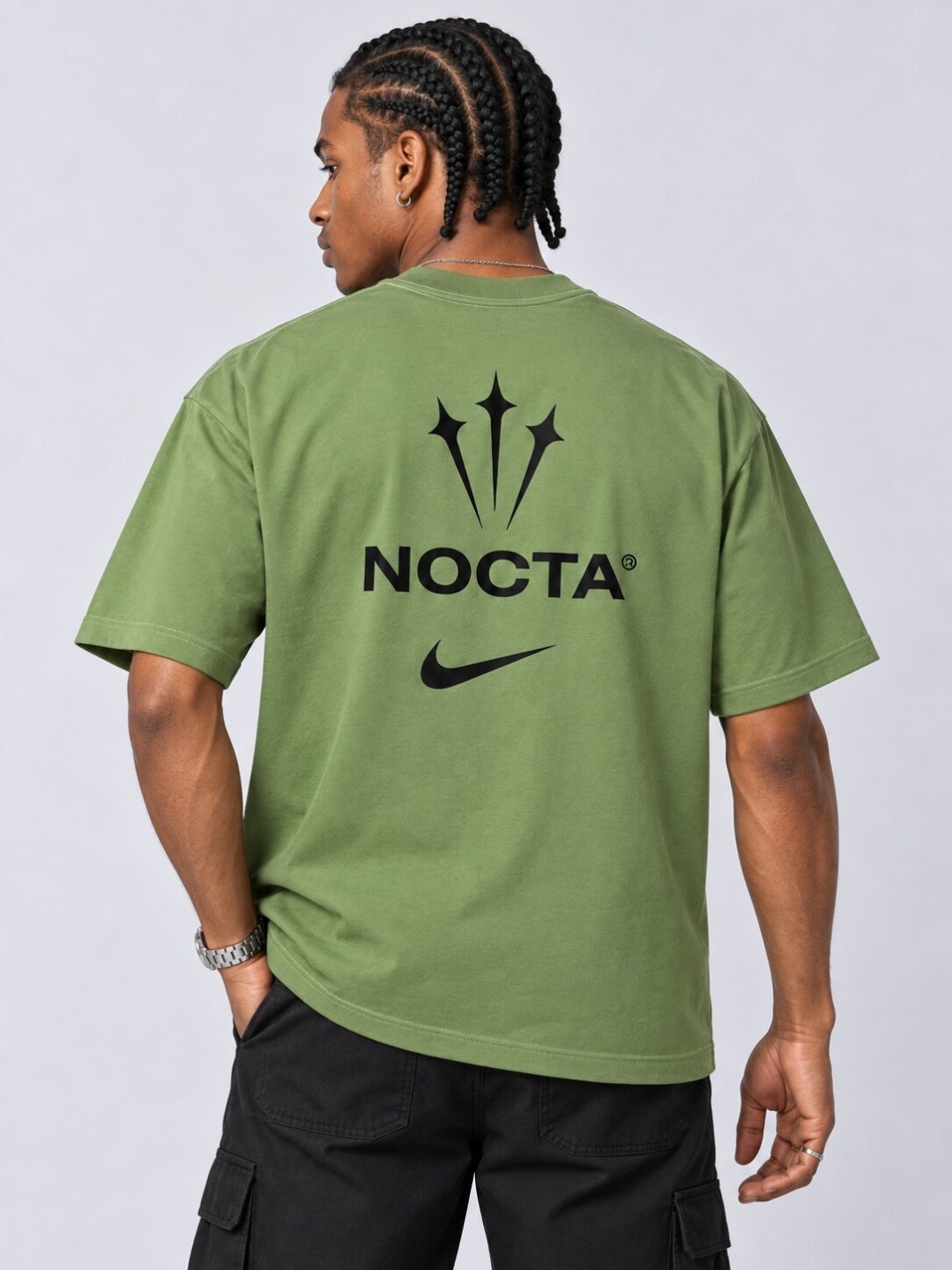 Camiseta Oversized Nike NOCTA- Verde — foto 2
