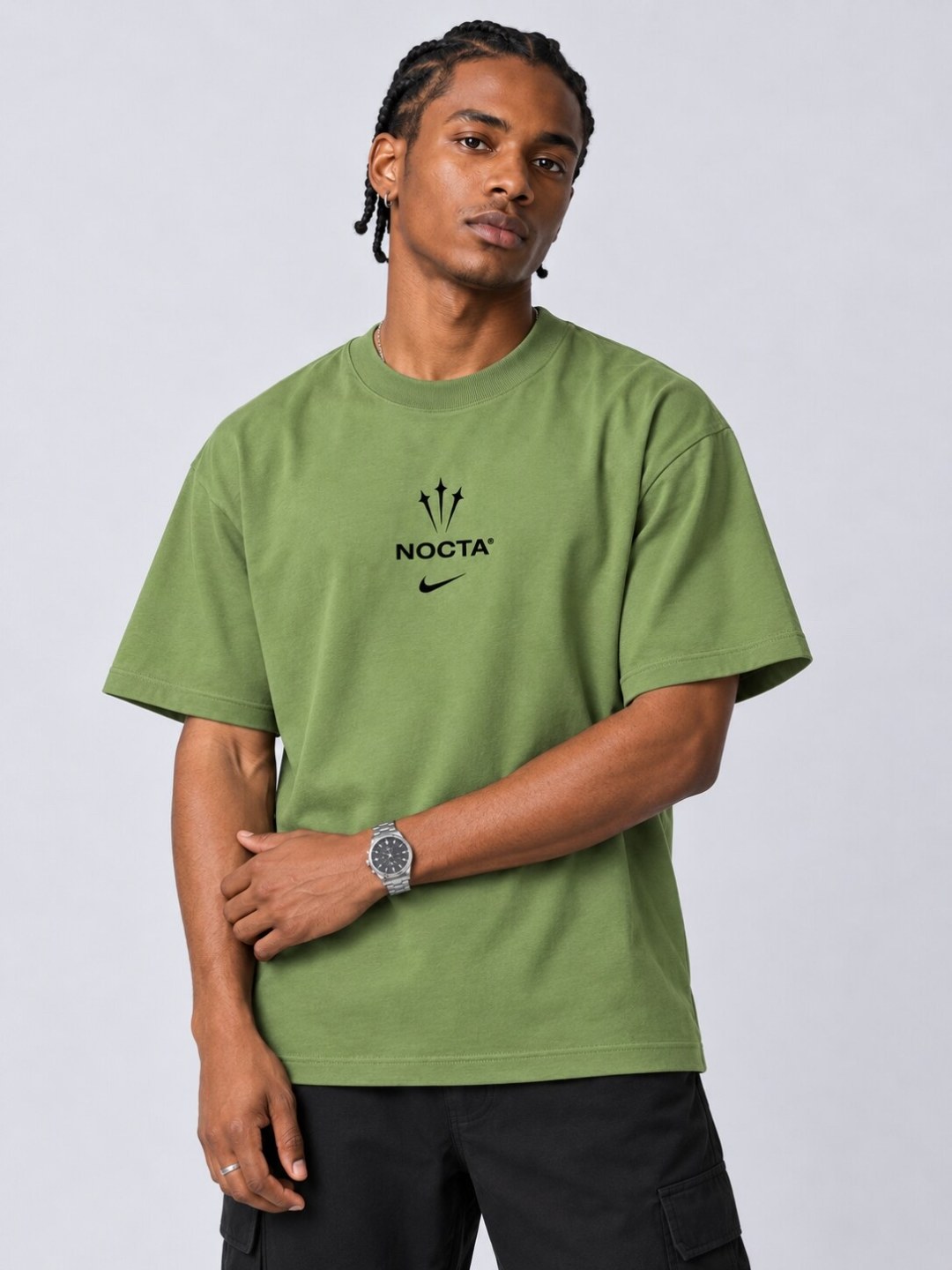 Camiseta Oversized Nike NOCTA- Verde — foto 4
