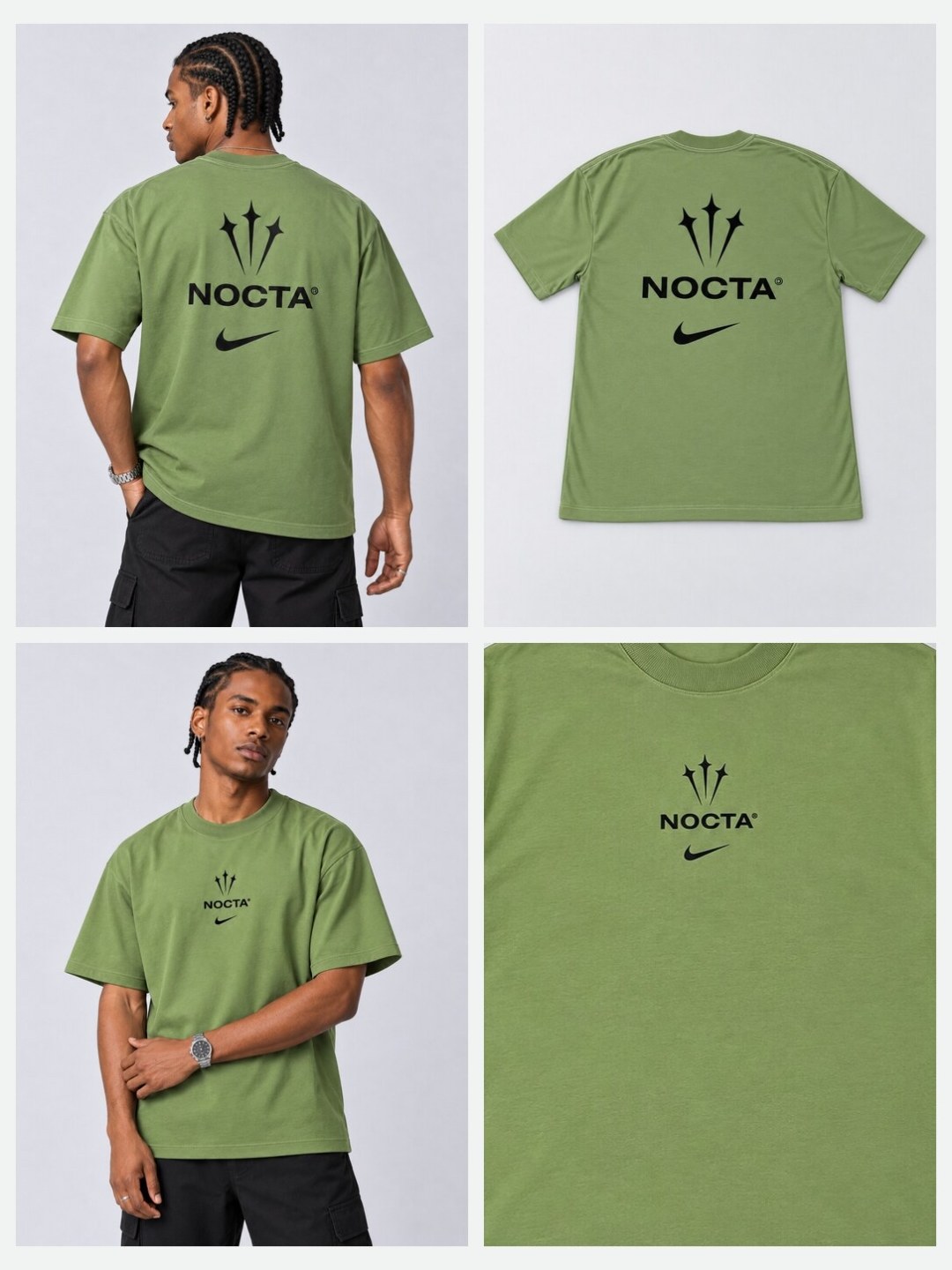 Camiseta Oversized Nike NOCTA- Verde — foto 5