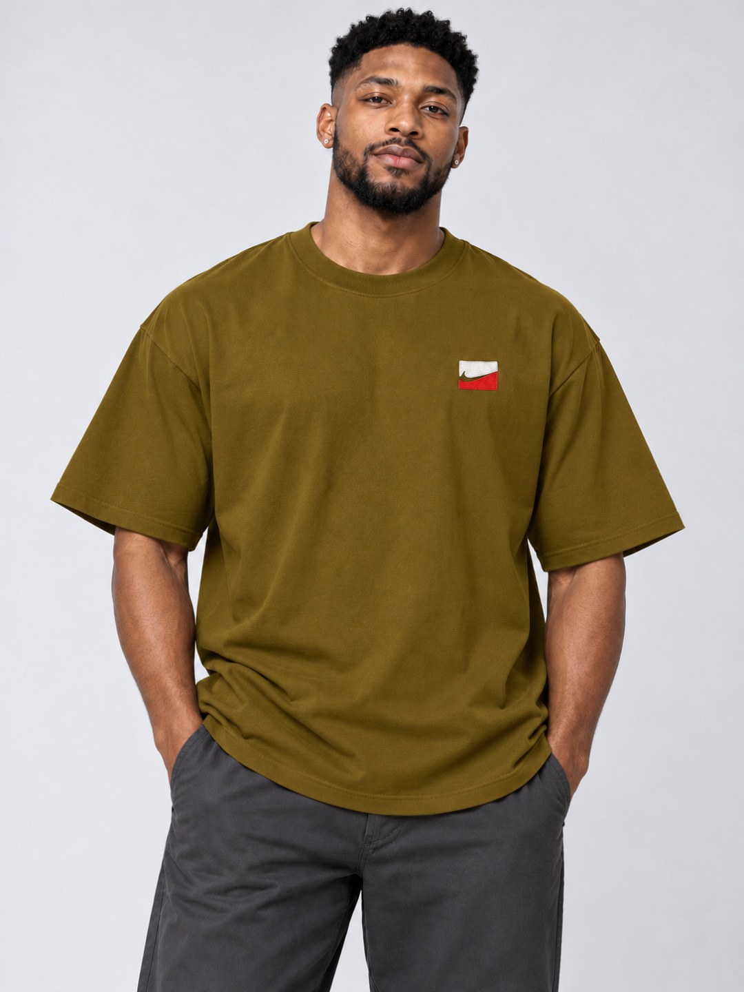 Camiseta Oversized Nike Swoosh Bordado — foto 7