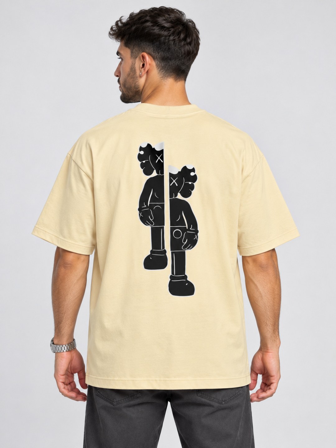 Camiseta Oversized Off-White Split