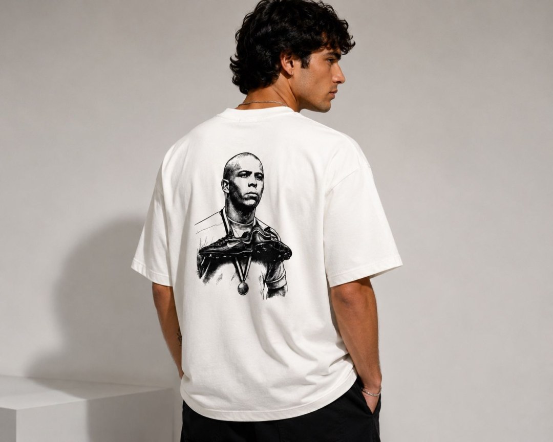 Camiseta oversized Ronaldo fenômeno off white  — foto 2