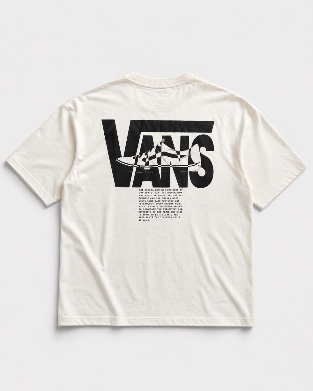 Camiseta oversized Vans off white