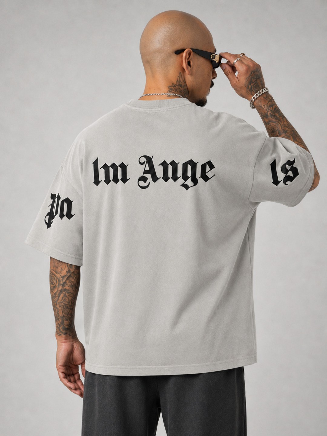 Camiseta Palm Angels - Cinza  — foto 2