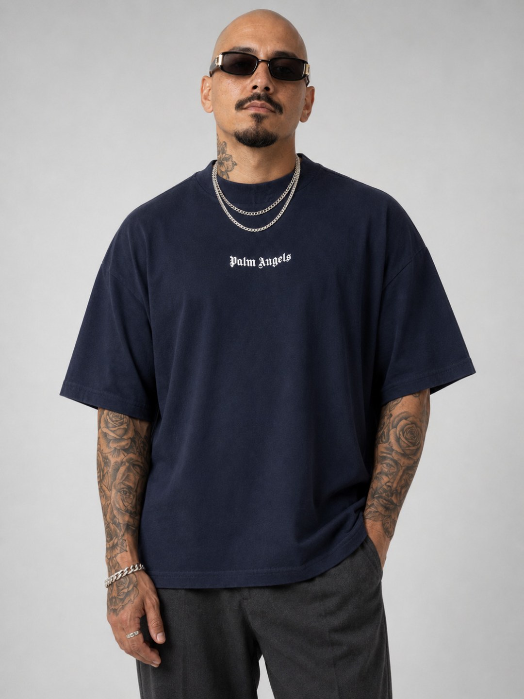 Camiseta Palm Angels - Marinho  — foto 4