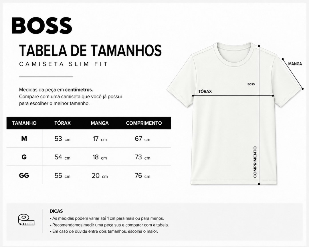 Camiseta Peruana Boss Slim Bordada — foto 9