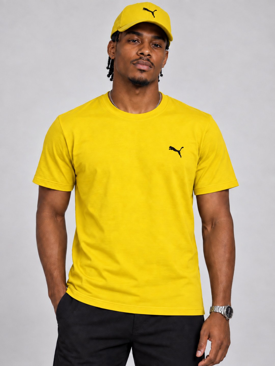 Camiseta Puma Essential- Amarela — foto 2