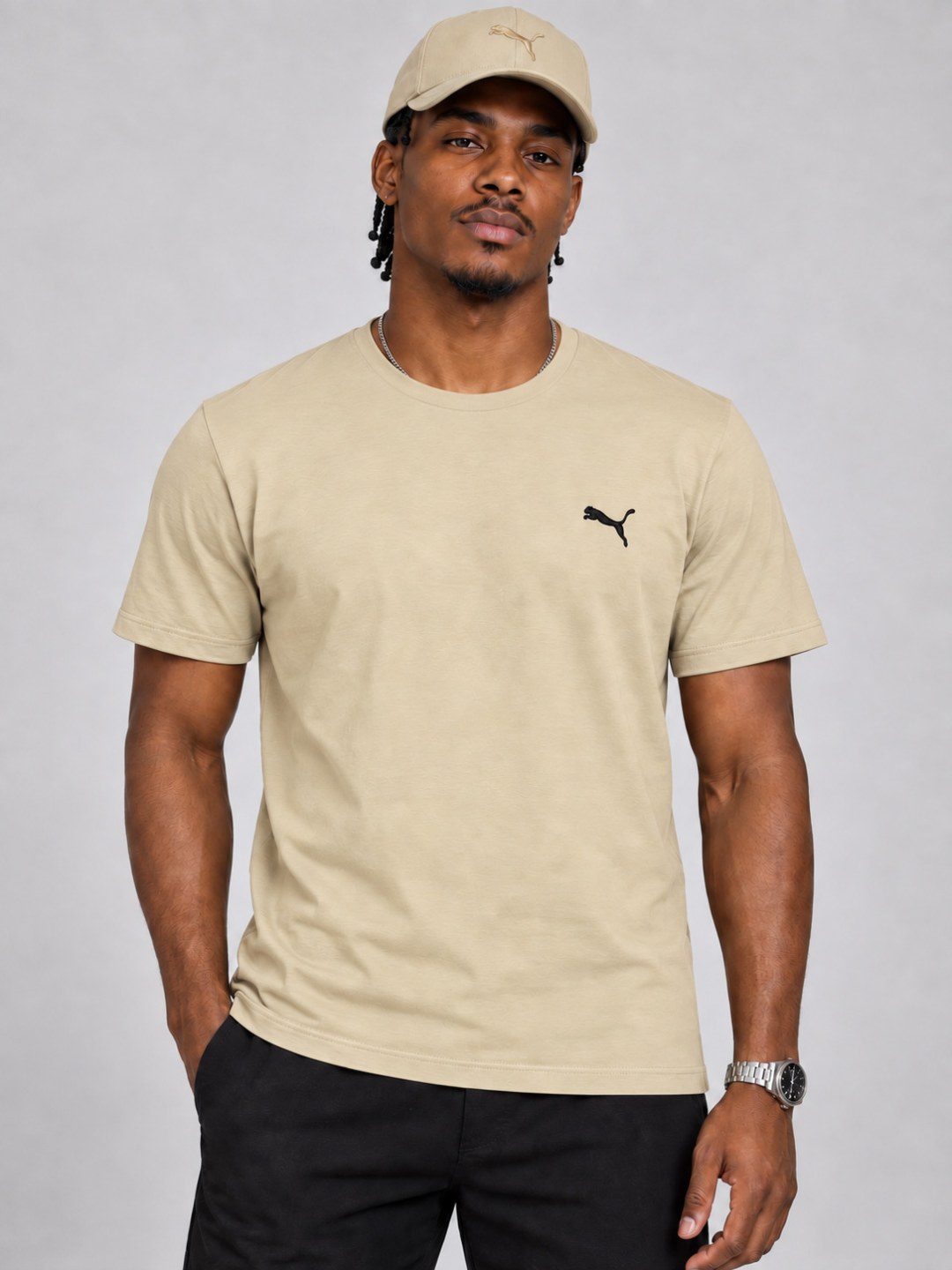 Camiseta Puma Essential- Bege — foto 2