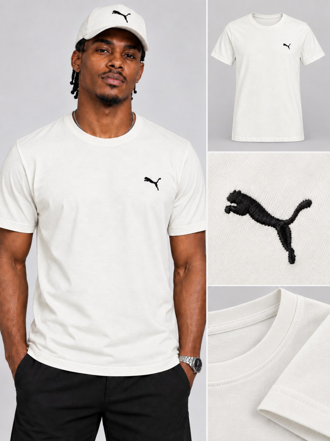 Camiseta Puma Essential- Off — foto 3