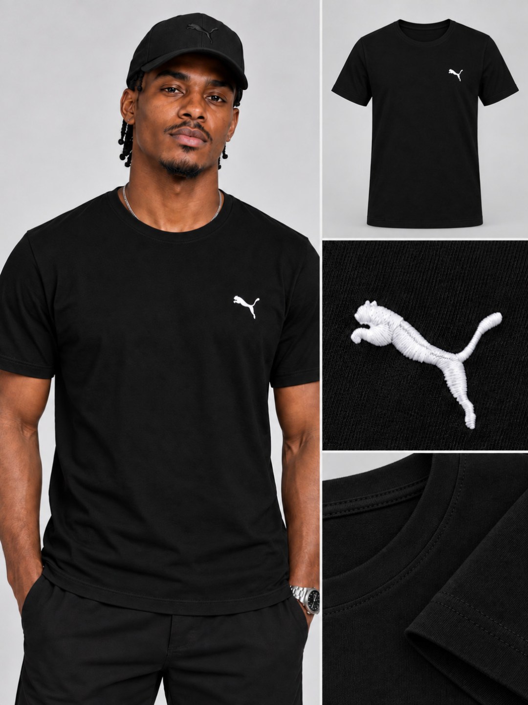 Camiseta Puma Essential- Preta  — foto 3