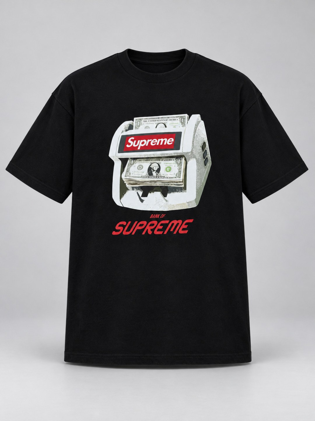 Camiseta Supreme Bank- Preto