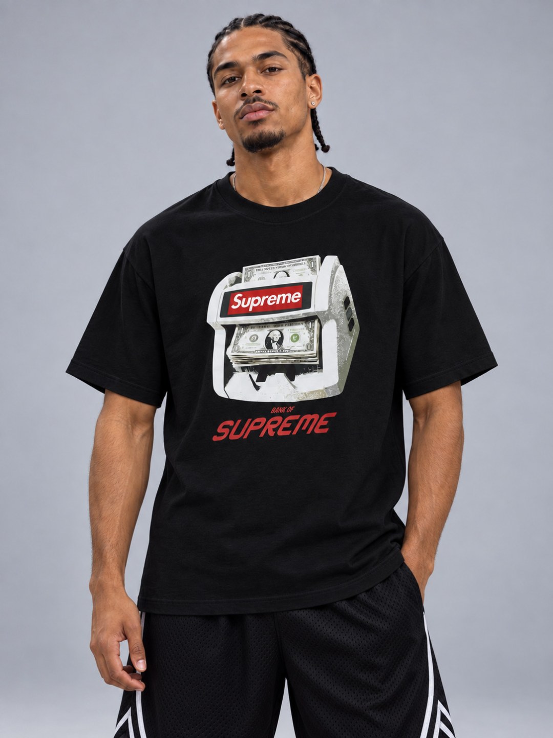 Camiseta Supreme Bank- Preto — foto 2