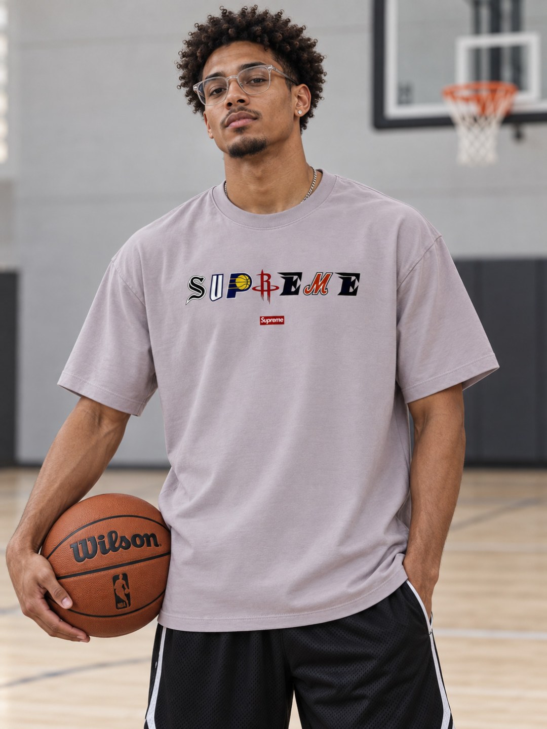Camiseta Supreme Courtside- Lilás  — foto 2