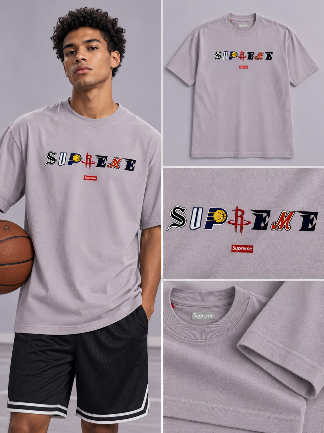Camiseta Supreme Courtside- Lilás  — foto 3